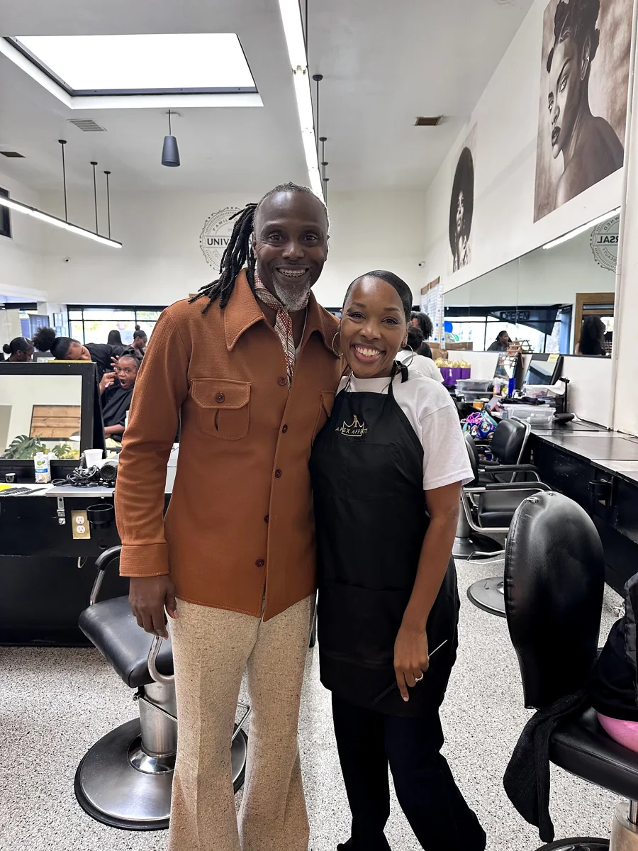 Crowned & Ready 2026: Two event participants standing together in the salon